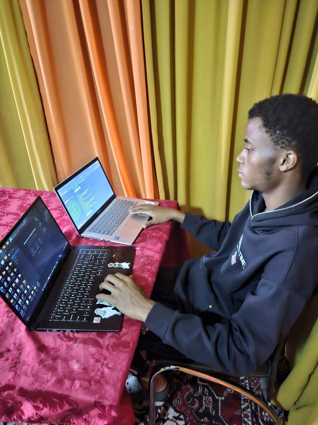 Software interface open on a developer workstation
